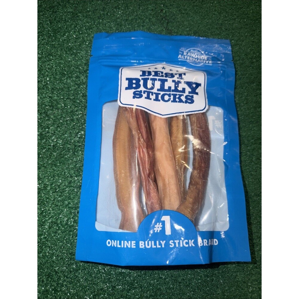 Best Bully Sticks 6” Odor Free Dog Chews 6 Pc Natural Beef Treats Sealed
